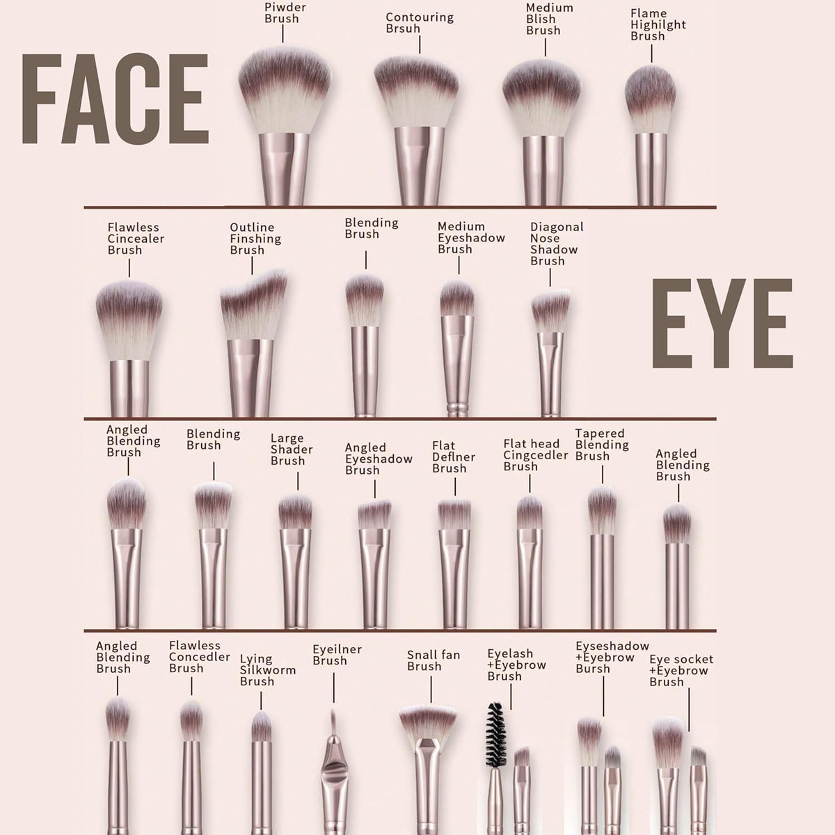 HGHDBT high-density bristles close-up showing smooth blending performance