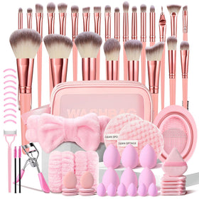 HGHDBT front packaging showing complete pink brush kit and case benefit organization