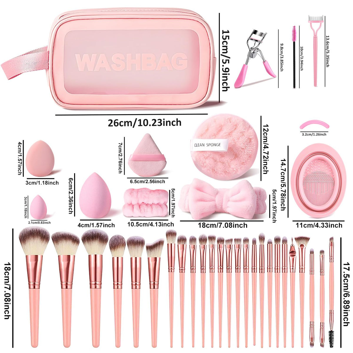 HGHDBT full set arranged to display variety of brushes for versatile looks benefit