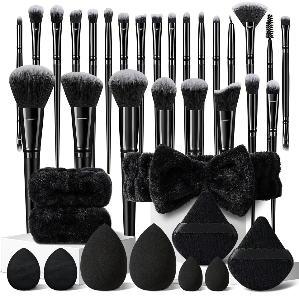 HGHDBT full set front view showing all 36 brushes and organized layout benefit organization