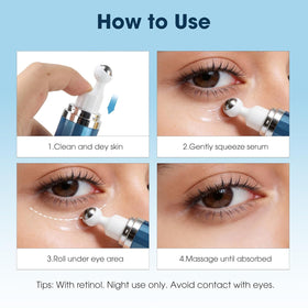 HGTG eye cream staged in morning routine for refreshed awake appearance