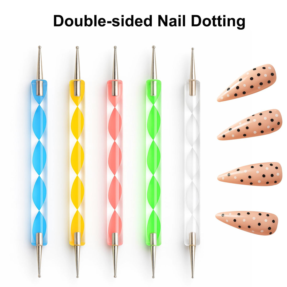 HHOOMY dual-ended dotting pens detail enabling consistent dot patterns