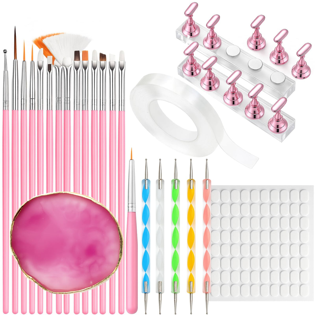 HHOOMY kit overview layout showing all tools for efficient nail design