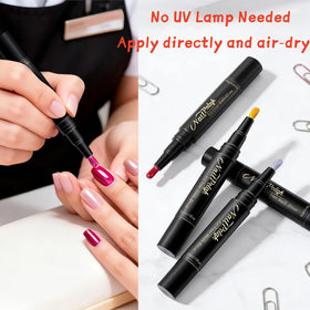 HHZEYLE pen in use painting a nail for easy DIY manicure control
