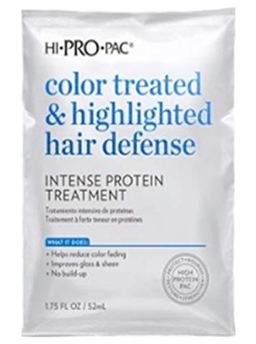 Hi-Pro-Pac front packaging showing six treatment units and vibrant hair benefit
