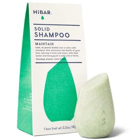 HIBAR maintain front packaging showing compact plastic-free bar benefit