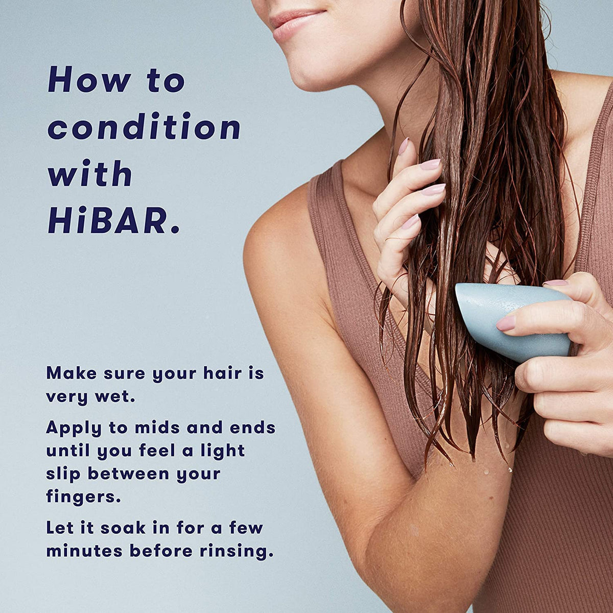 HiBAR bar in hand demonstrating size and long-lasting value