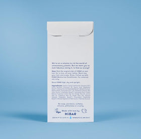 HIBAR bar on bathroom shelf conveying sustainable daily routine