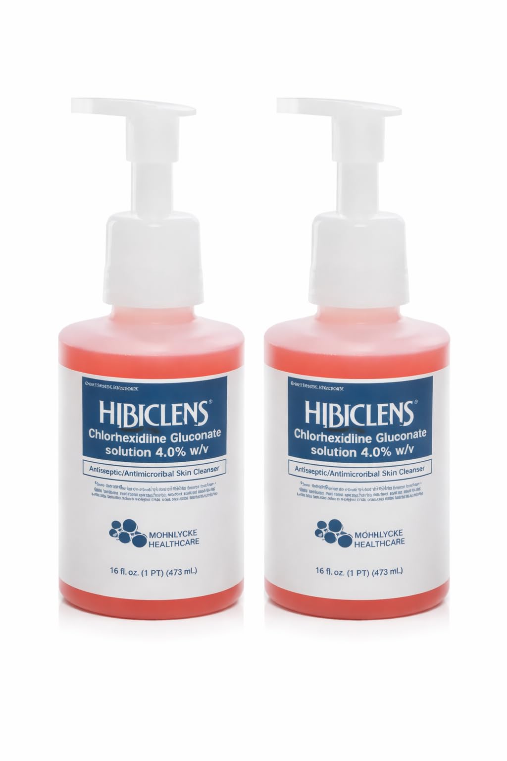 Hibiclens foaming pump front packaging showing bottle and label for antiseptic cleansing