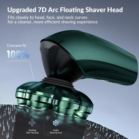 HiBig close-up of 7D concave blade head highlighting precision cutting performance