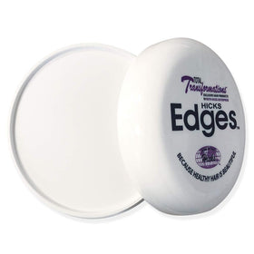 Hicks gel applied with fingertips to edges for precise hold and sleek finish
