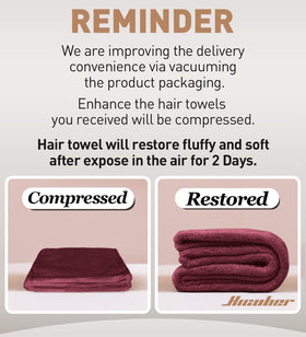 Hicober turban used while applying makeup to free hands and time
