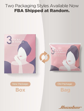 Hicober towel absorbing water from wet hair to reduce drying time