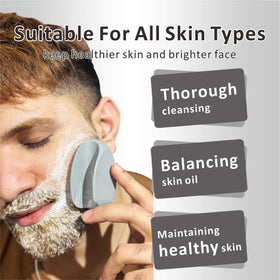 HIEERBUS detailed view of dual bristle zones for gentle cleansing and exfoliation