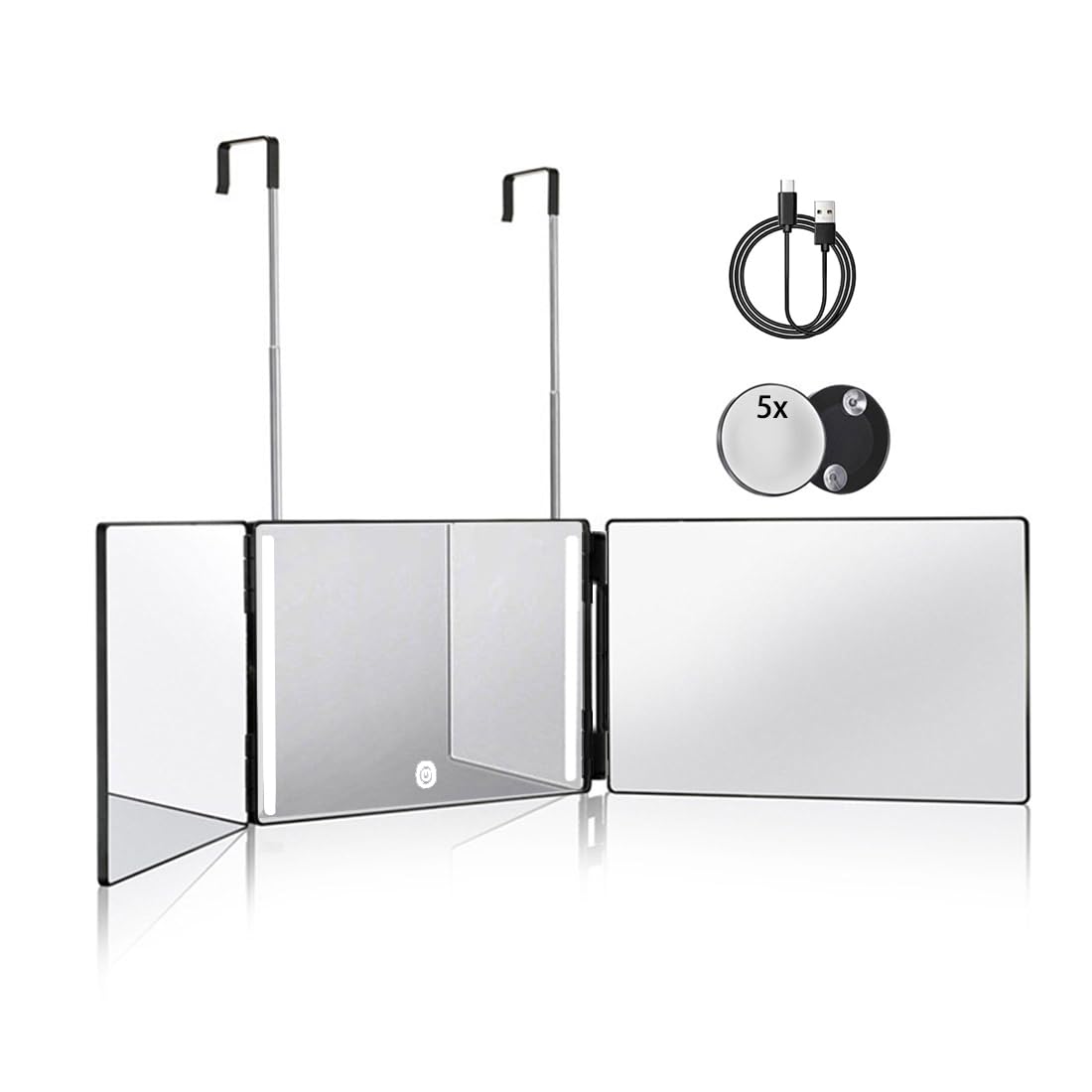 HIEEY front trifold mirror showing wide-angle view benefit