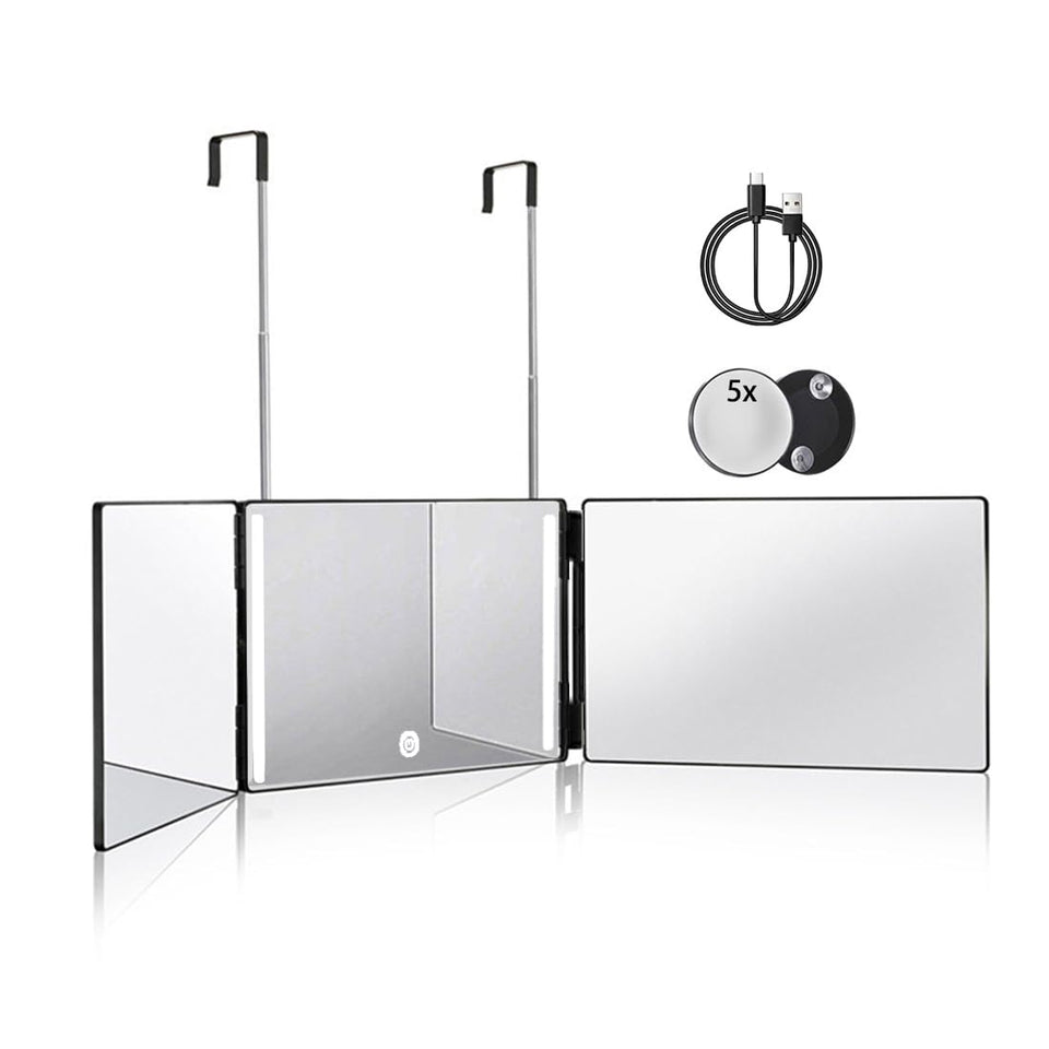 HIEEY front trifold mirror showing wide-angle view benefit