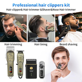 HIENA PRO foil shaver and nose trimmer displayed for precise finishing