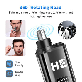 HIENA PRO LED display on clippers showing clear battery percentage