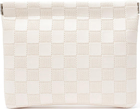 HIGH FIT front view of compact pocket cosmetic bag showing sleek design and portability