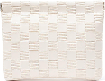 HIGH FIT front view of compact pocket cosmetic bag showing sleek design and portability