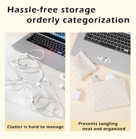 HIGH FIT pouch held in hand with coins illustrating true portable size