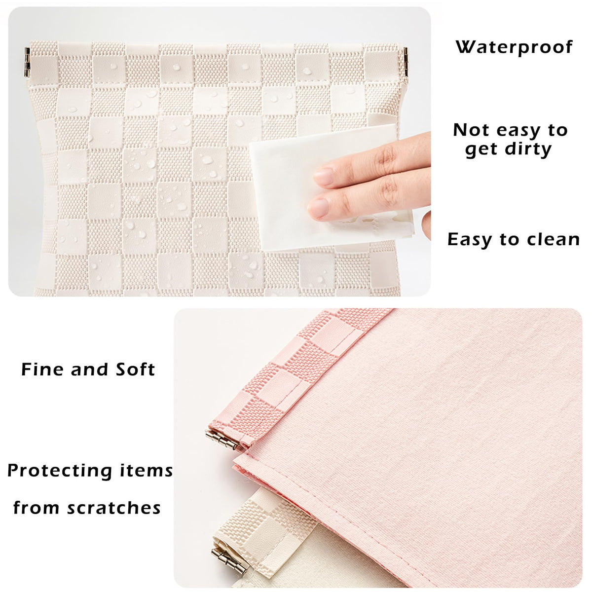 HIGH FIT interior waterproof lining visible protecting contents from spills
