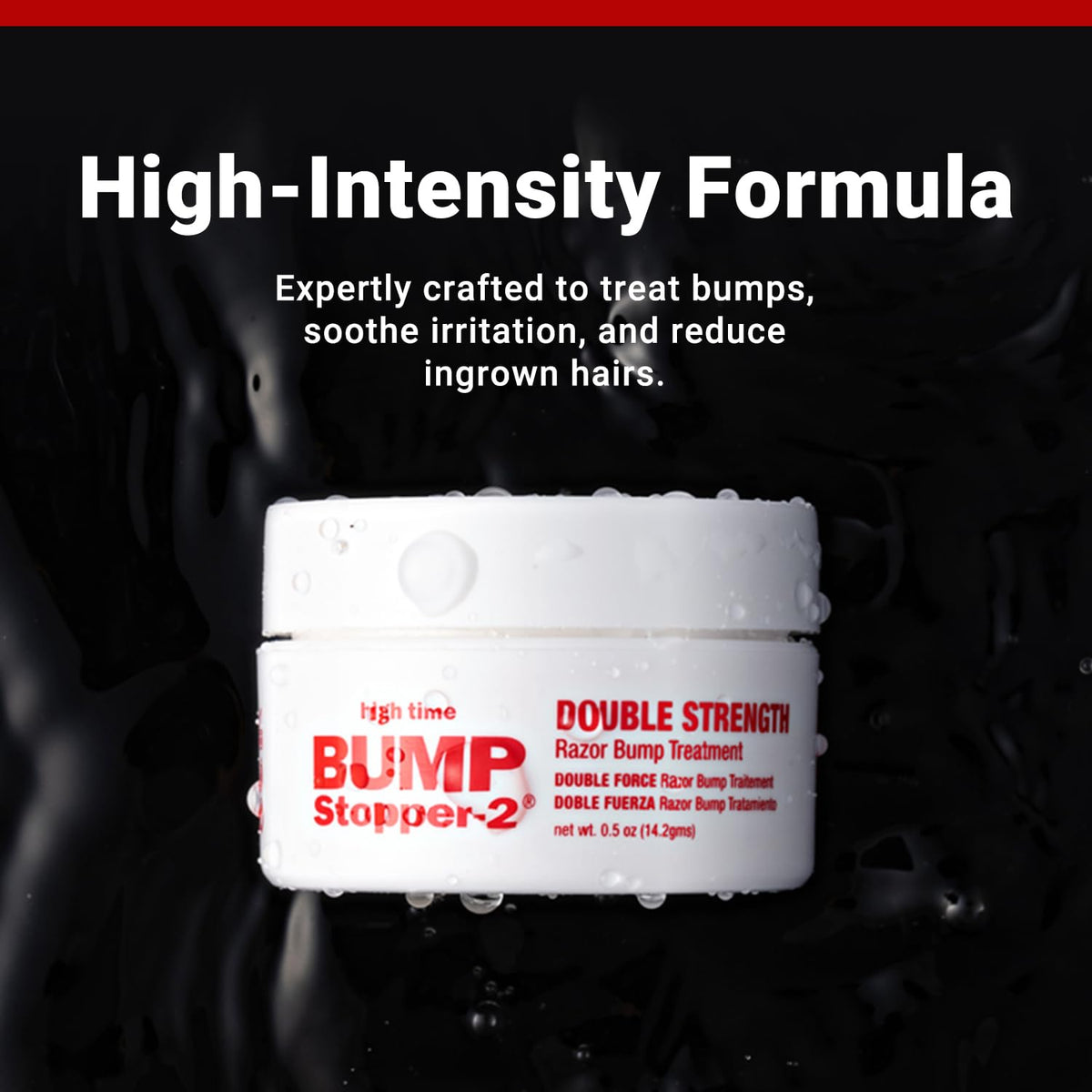 high time applying Bump Stopper 2 to neck to reduce irritation and manage razor bumps