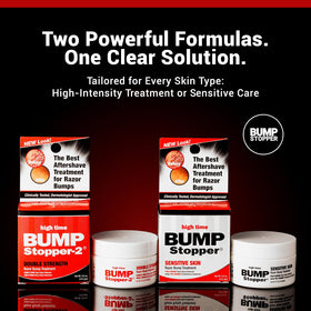 high time on bathroom counter suggesting everyday post-shave routine convenience