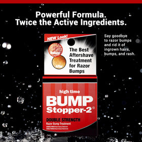 high time Bump Stopper 2 next to a coin to show compact 0.5 oz travel size benefit