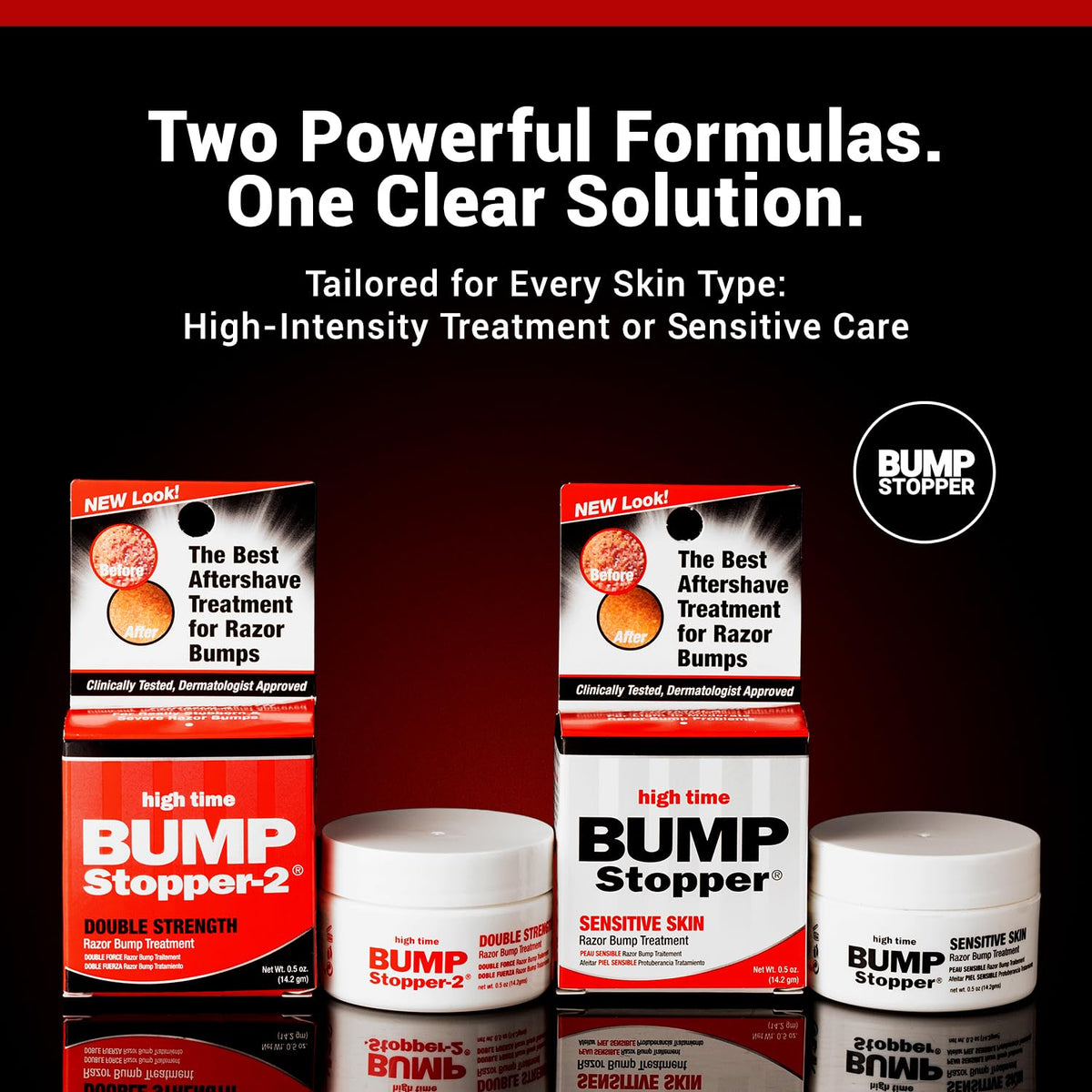 high time tube on bathroom counter lifestyle shot, convenient post-shave care