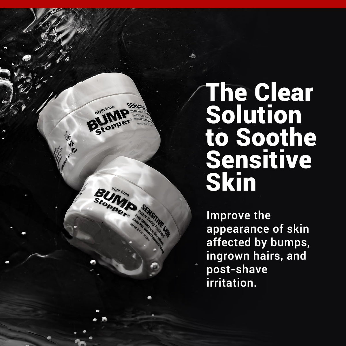 high time label detail with ingredients list, emphasizes dermatologist-tested formula