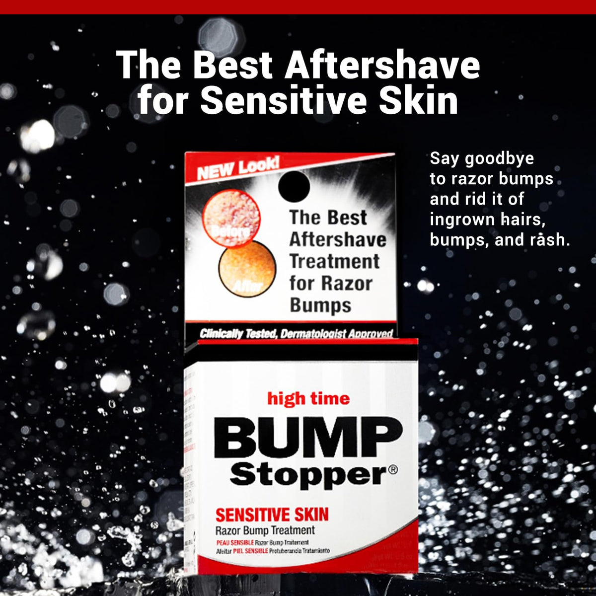high time open cap with lotion drop, demonstrates easy precise application