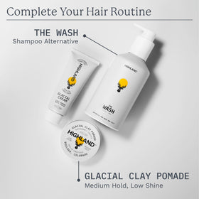 Highland product on hands demonstrating easy spreadability and quick absorption
