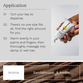 Highland smoothed through hair with a comb creating sleek, controlled look