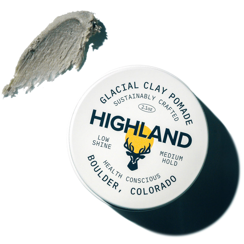 Highland jar front view showing label and compact recyclable design benefit