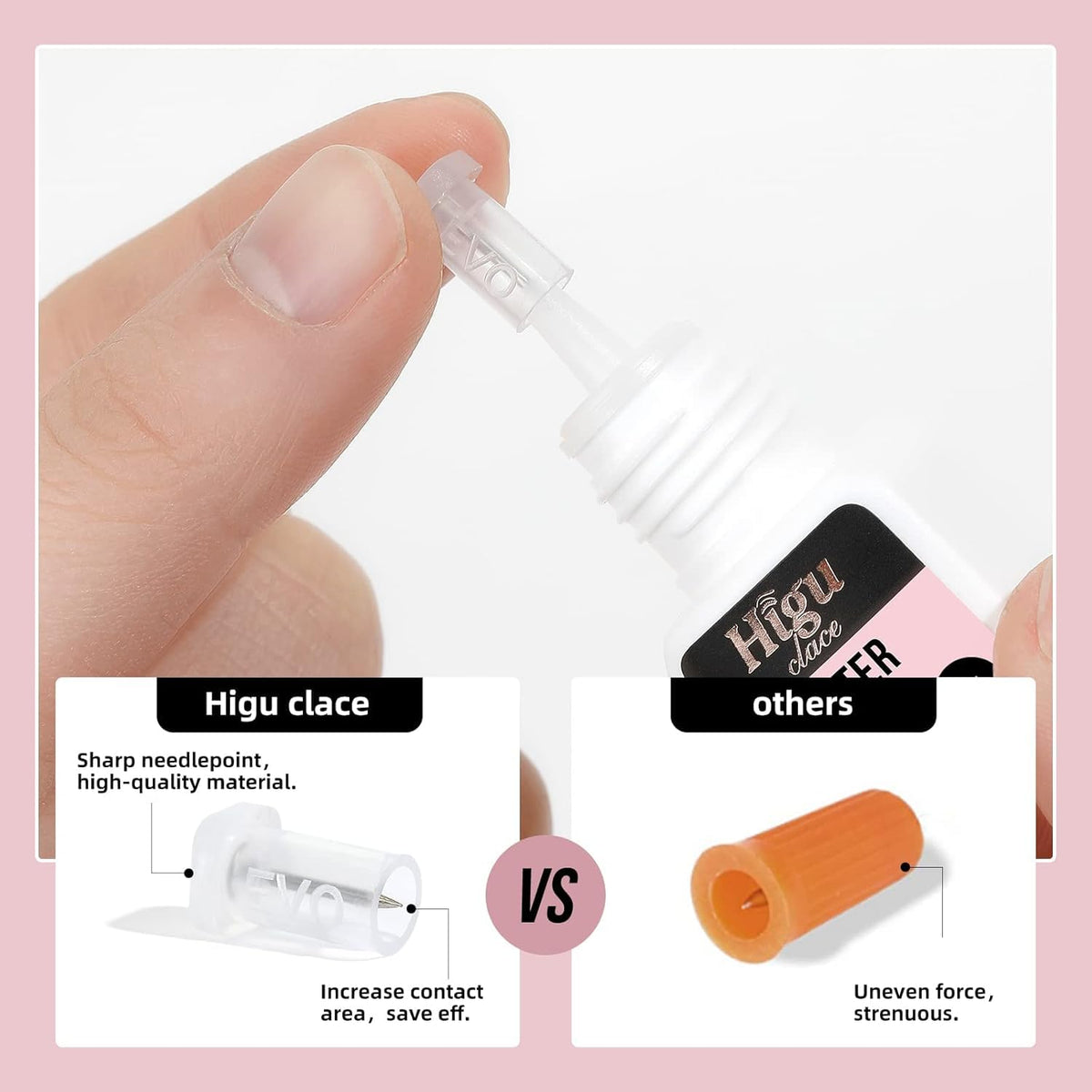 Higu clace on a vanity next to makeup showing convenient everyday use