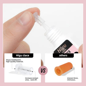 Higu clace on a vanity next to makeup showing convenient everyday use