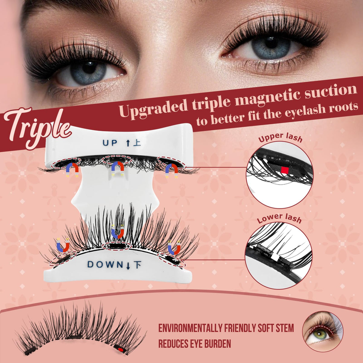 Higu clace lash kit in hand showing compact scale