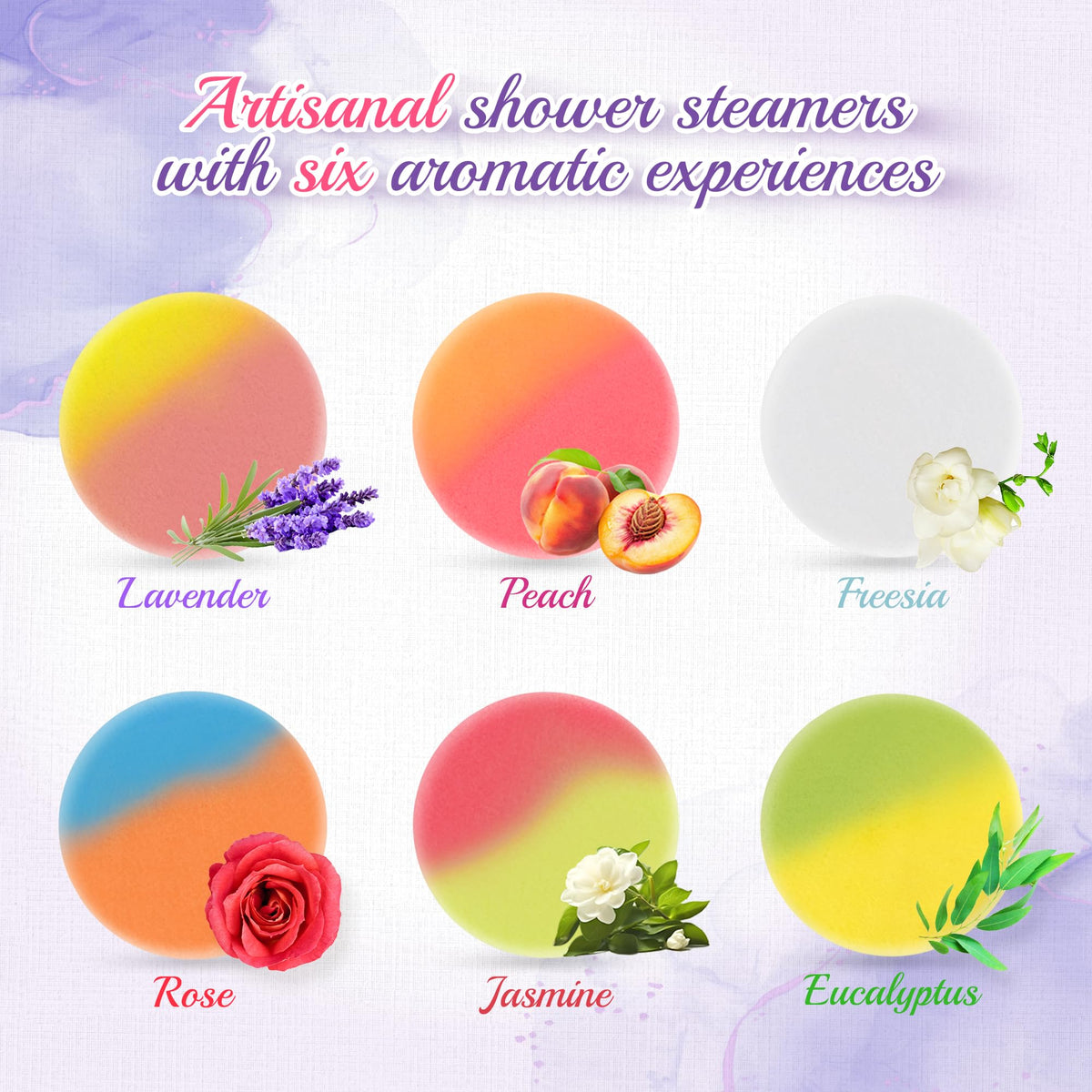 HiHas two-color tablet close-up highlighting visual layers and enhanced shower effect