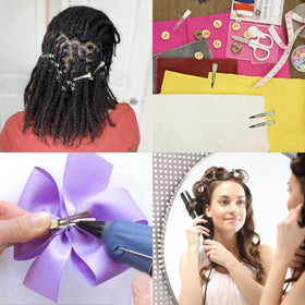 HiJeaton large clip holding thick long hair, provides stable sectioning during styling