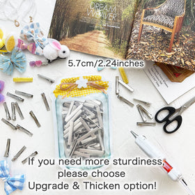 HiJeaton clips on craft table with finished bows for project inspiration