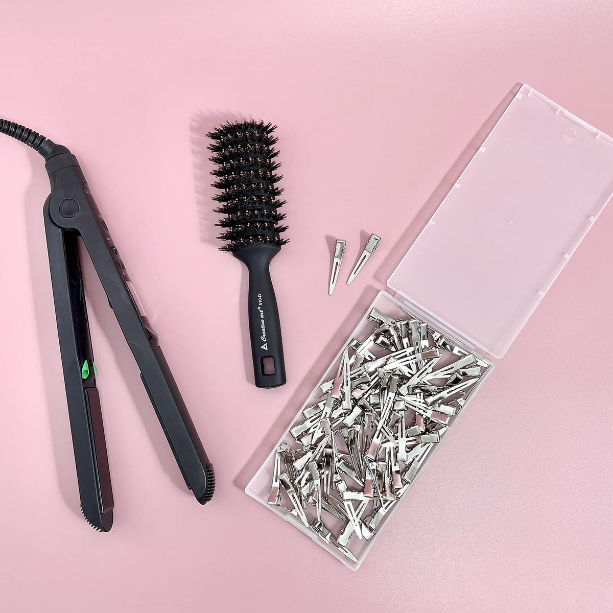 HiJeaton small clip convex edge detail, smooth tip prevents hair kinks