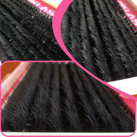 HK HIKLASY cluster being applied to natural lashes for lift