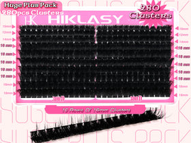 HK HIKLASY lashes worn in glam setting for event-ready volume