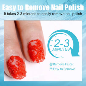 HiLemon applied to a nail demonstrating quick gel softening benefit