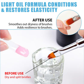 HiLemon brush soaking in glass cup to demonstrate gentle cleaning and brush longevity