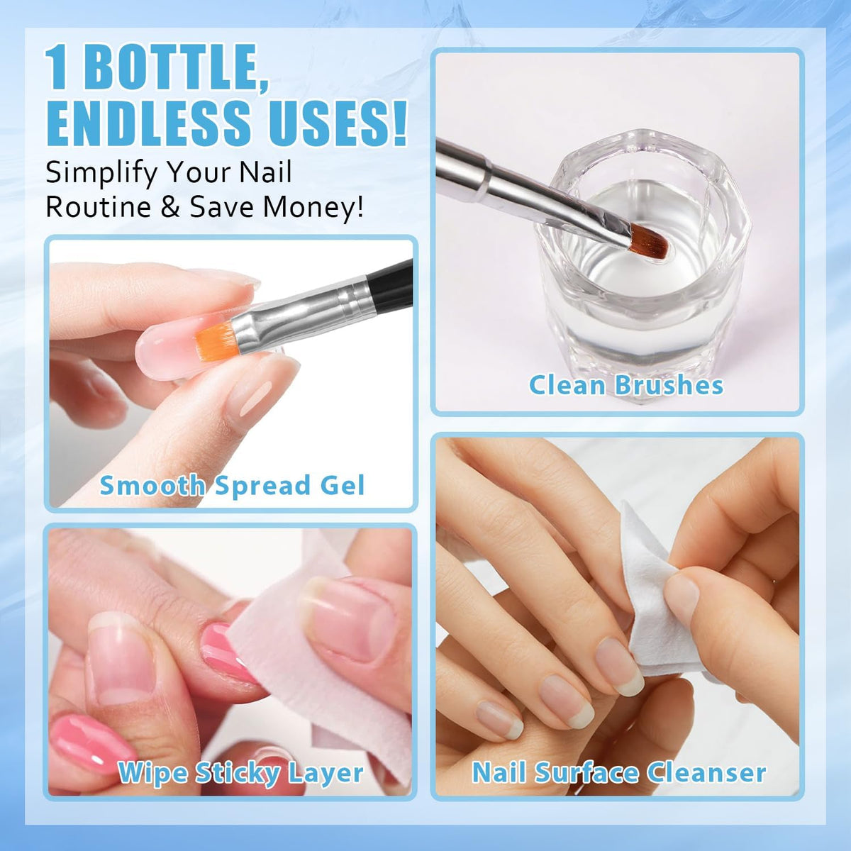HiLemon kit in use by nail artist highlighting faster, neater poly gel sculpting