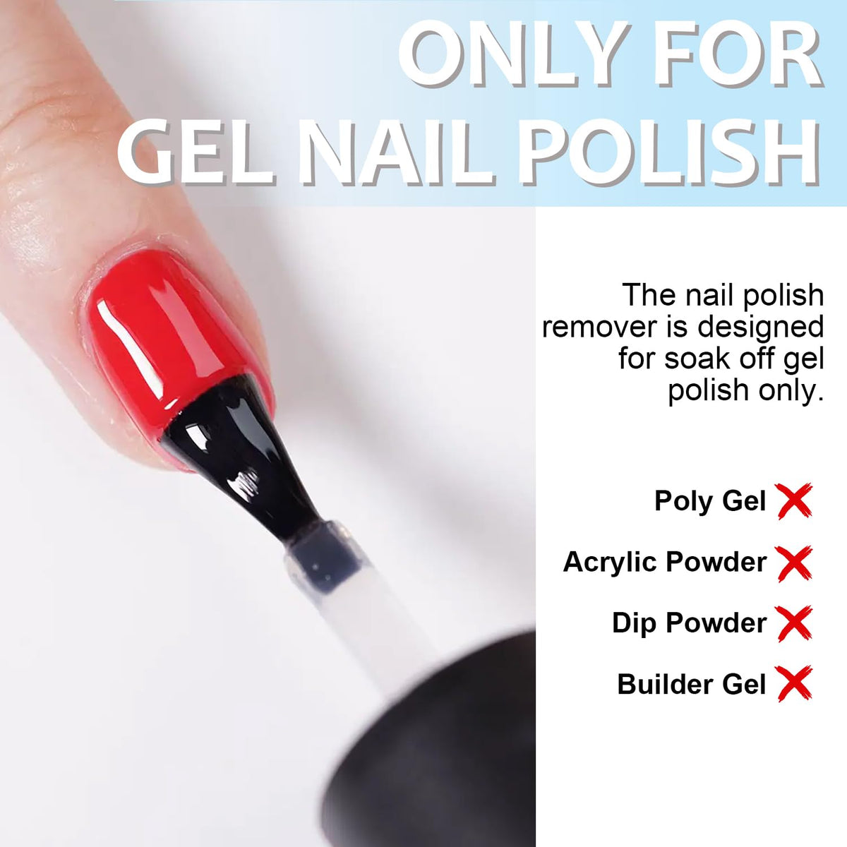 HiLemon with steel pusher removing softened polish for safe results