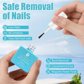 HiLemon bottle held next to fingers illustrating compact travel-friendly size