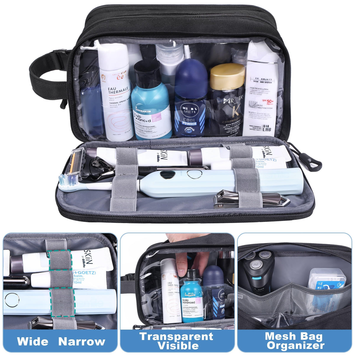 HILOMON clear main compartment displaying visible contents for fast item retrieval